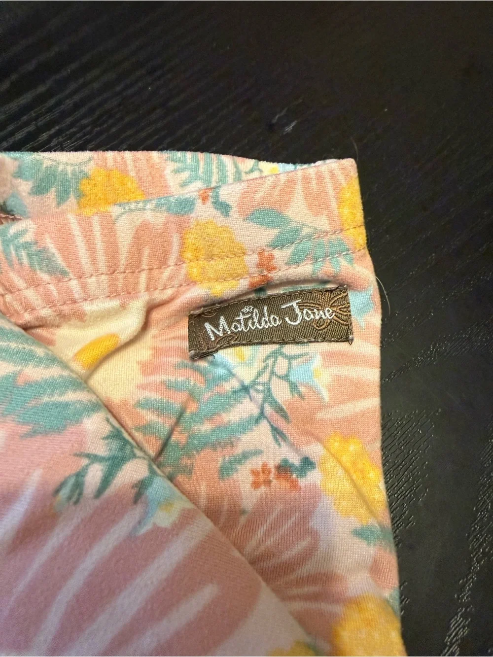 Matilda Jane Pink Floral Daisy Pajama Set with Yellow Accents
